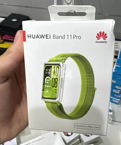 Huawei Band 11 pro Green Neylon strap