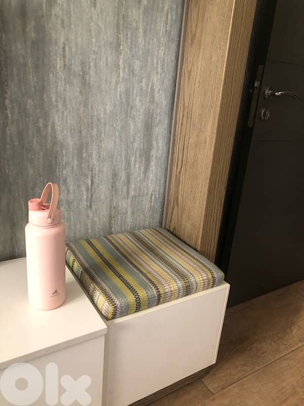 book shelves with under drawers with two side seats / storage 7