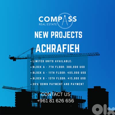 NEW PROJECTS IN ACHRAFIEH