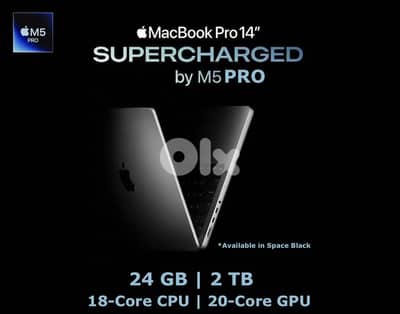 Apple MacBook Pro M5 PRO 24GB/ 2TB 18‑core CPU, 20‑core GPU