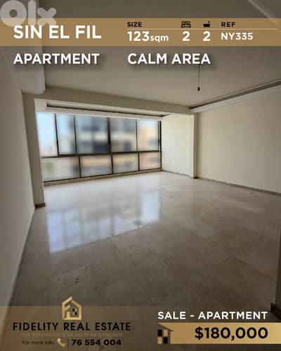 Apartment for sale in Sin EL Fil NY335  شقة  للبيع في سن الفيل
