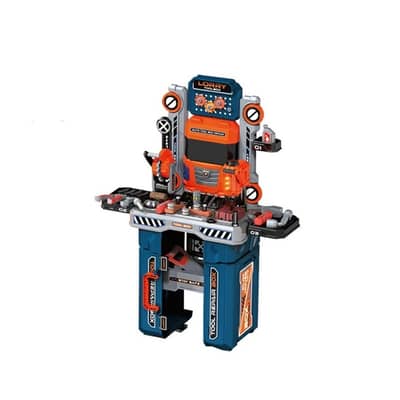 2-in-1 Kids Tool Set Play Kit – 65 Pieces - طقم أدوات للأطفال ٢ في ١