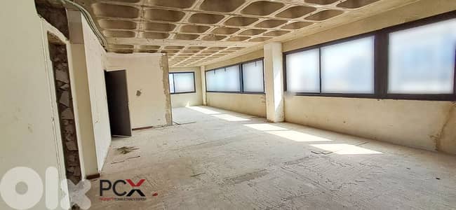 Office for Sale in Achrafieh | Core & Shell | With Partial Sea View