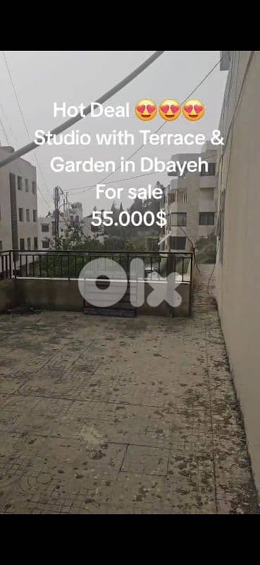 Studio Apartment For Sale in Dbaye(Hot Deal)