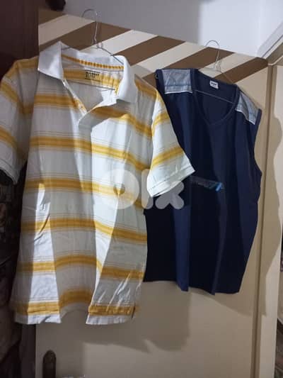 ثياب رجالي مشكل للبيع مستعملين بس نضاف ومرتبين  150 قطعه كلون بي 40$