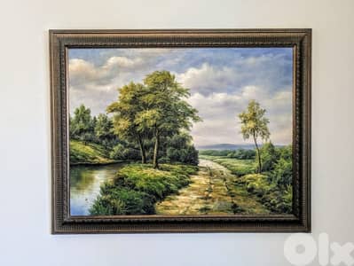 Framed landscape painting – very good condition