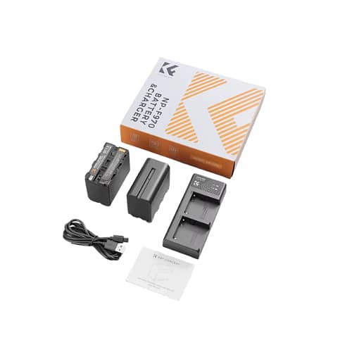 K&F Sony NP-F970 BATTERY AND DUAL CHARGER-KF28.0047 1