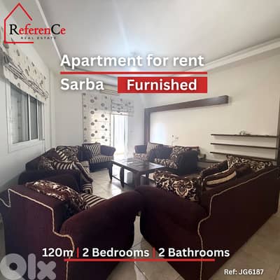 Furnished apartment in Sarba for rent شقة مفروشة  في صربا للايجار