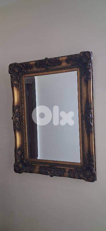 مرايه خشب سنديان حفر يدوي السعر ١٠٠