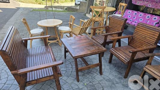 طقم خشب شوح. wooden set