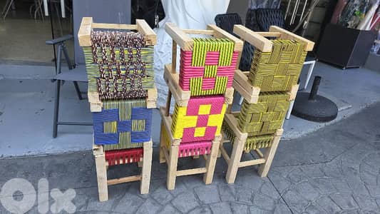 كرسي خشب  wooden chair