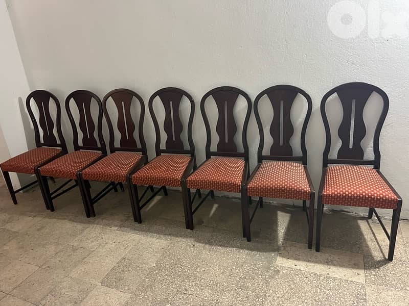 7 chairs not used in good condition 3