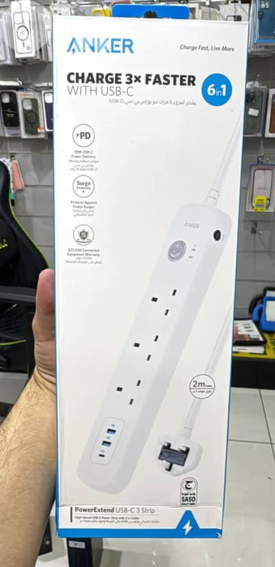 Anker power Extend usb-c 3 Strip