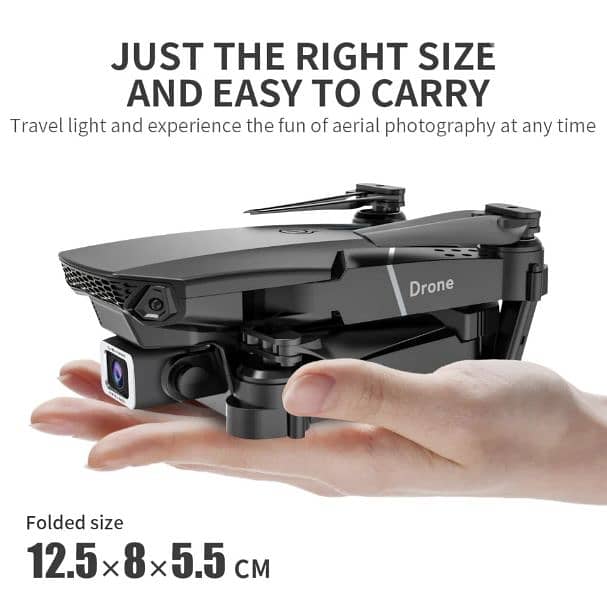 E88 PRO Drone - 4K Camera, WiFi FPV, 1080P HD, Foldable,Altitude Hold. 1
