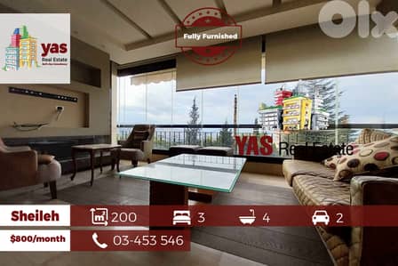 New Sheileh 200m2 | For Rent | Open View | Unique | Furnished |KS