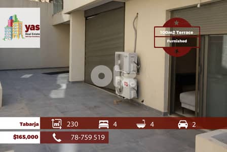 Tabarja 230m2 | 100m2 Terrace | Gated Community | Furnished | ABA