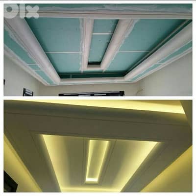 تعهدات ديكورات جبسم بورد ودهان داخلي