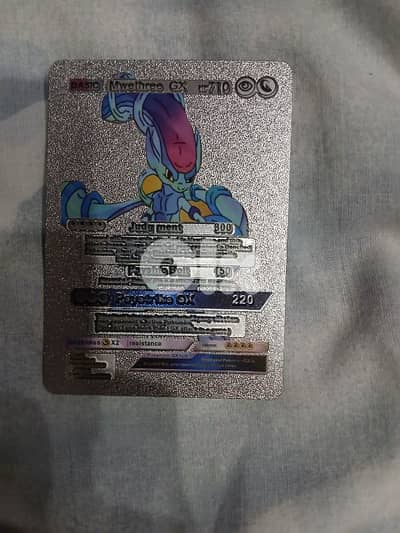 nice silver pokemon card and rare