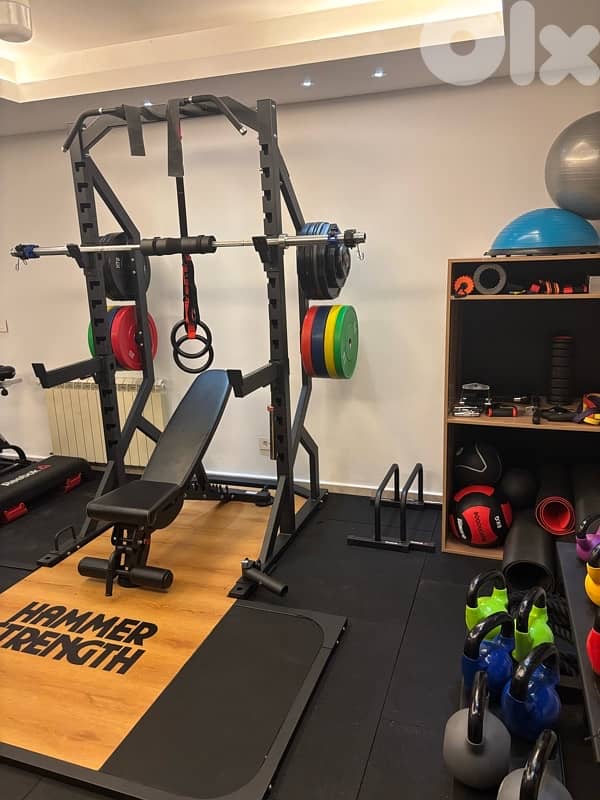 Imported Power Rack With Hammer Strength  Platform 1