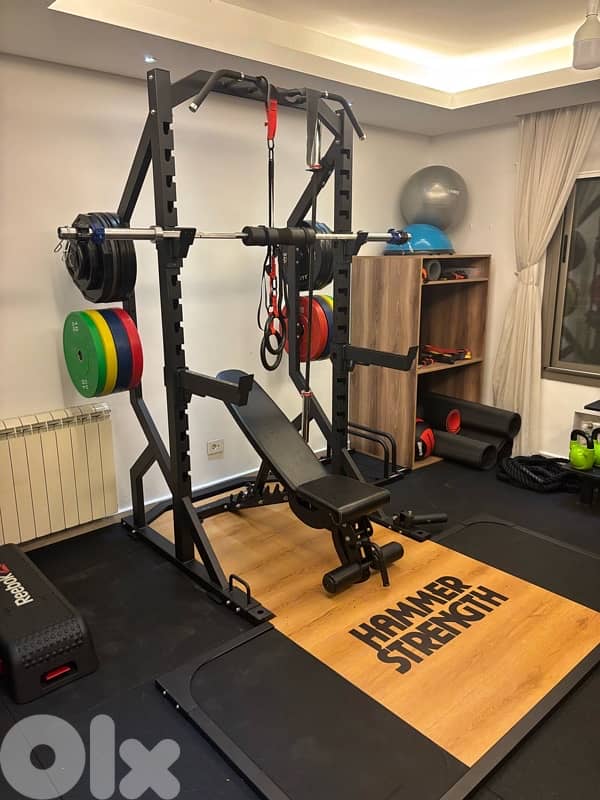 Imported Power Rack With Hammer Strength  Platform 2