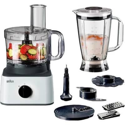 Food Processor BRAUN 750W مجموعة كاملة براون الأصلية