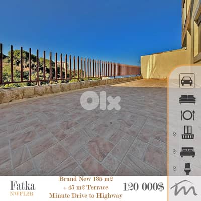 Safra | Brand New 135m² + 45m² Terrace | Minute to HIghway | Calm Area