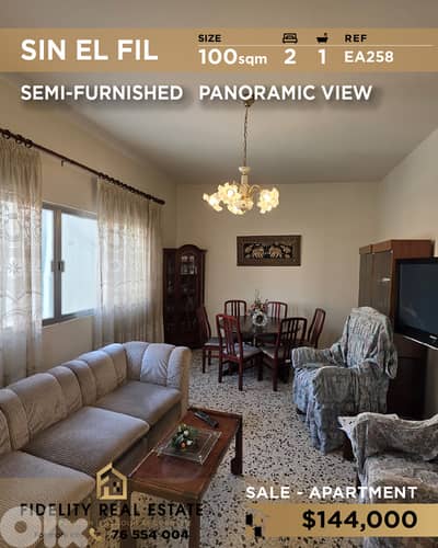 Apartment for sale in Sin El Fil EA258 شقة للبيع في سن الفيل