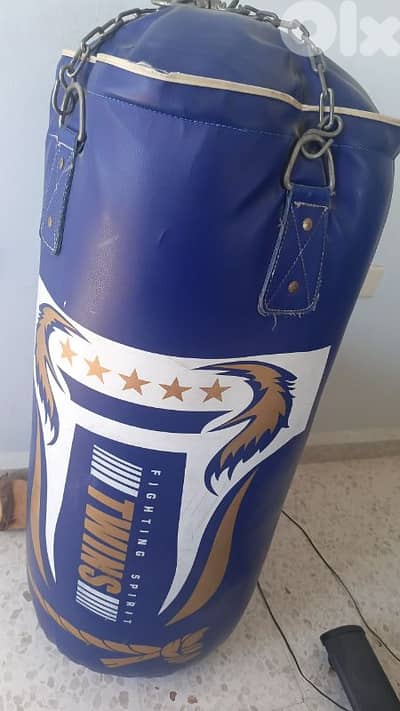 boxing gloves and boxing bag