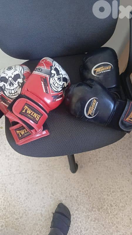 boxing gloves and boxing bag 1