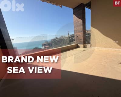 sea view, covered parking, 3 balconies, Kfarhbab/كفرحباب REF#BT135404