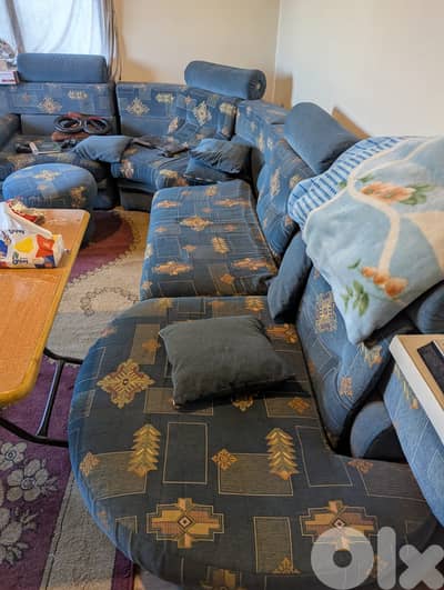 Corner Sofa + Coffee table