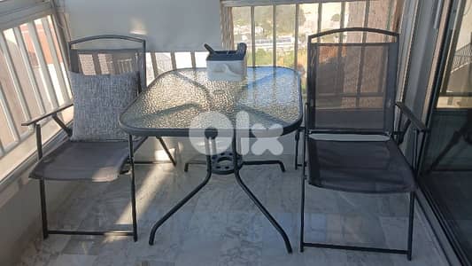 a3dit balcon w tawlit sofra ma3 8 karase w tv stand w salon kemil