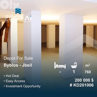 Spacious Depot for Sale | Byblos – Jbeil #KD201006