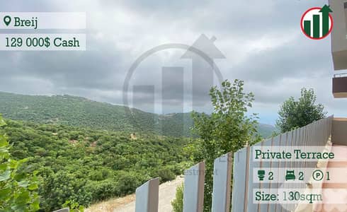 Apartment for Sale in Breij with mountain view !!