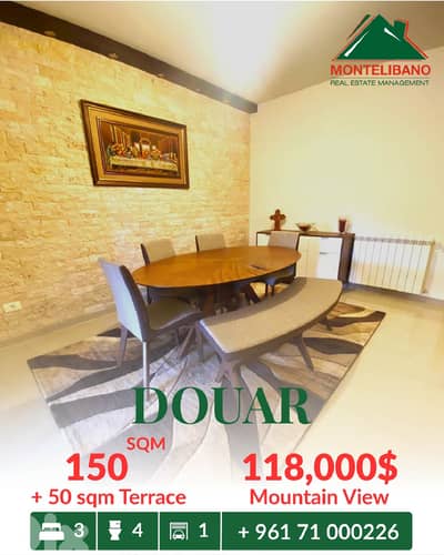 150 sqm Apartment For Sale in Douar دوّار with 50 sqm Terrace