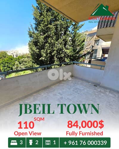110 sqm Apartment For Sale in Jbeil Town جبيل with Open View