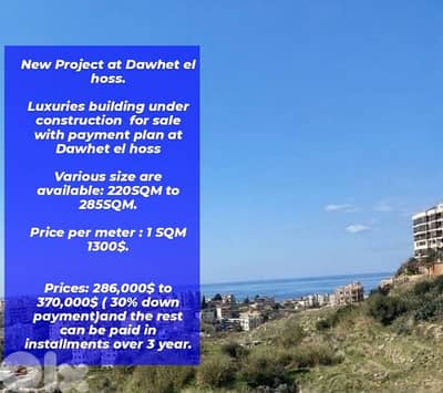 Apartments Under Construction For Sale in Dawhet el Hoss