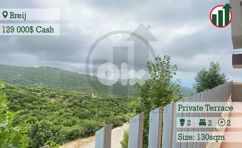 Apartment for Sale in Breij with mountain view !!