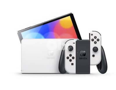 Nintendo Switch OLED (white), very clean + 8 games and accessories
