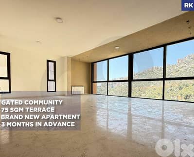 Terrace/Electricity 24/7/Antelias/انطلياس/ELEVATOR/ REF#RK135415 !