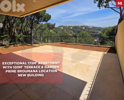 New building ,Terrace & Garden, Broumana/ برمانا REF#HI135445