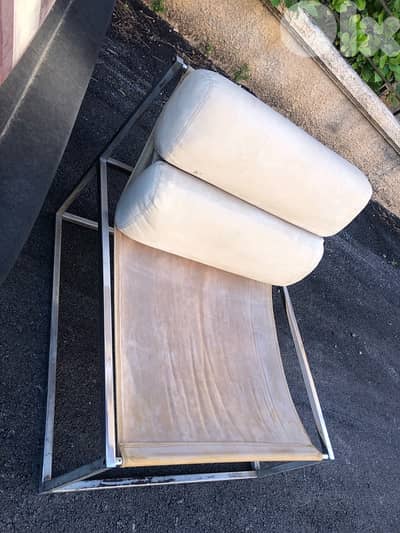 2 vintage chrome lounge chair, 260$