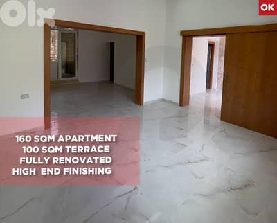Fully Renovated ,100 sqm Terrace, Bhamdoun/بحمدون REF#OK135461