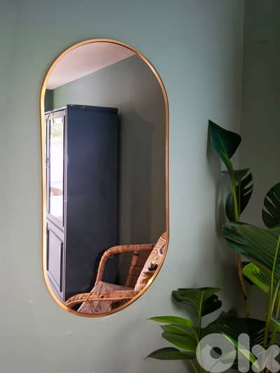 golden large mirror