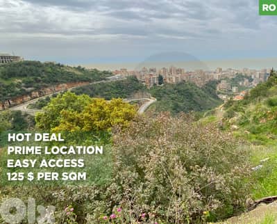 LAND/Bchamoun/عاليه - بشامون/أرض /Direct road access/ REF#RO135463 !