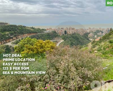 LAND/Bchamoun/عاليه - بشامون/أرض /Direct road access/ REF#RO135463 !