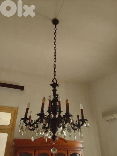 antique copper light fitting