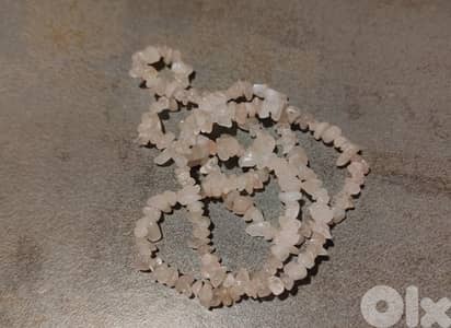 rose quartz necklace
