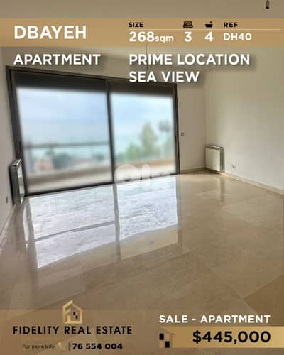 Apartment for sale in Dbayeh DH40 شقة للبيع في ضبية