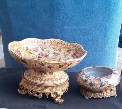 قطعتين أنتيك فاخره من البورسلين